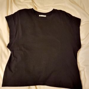 Zara basic black tee